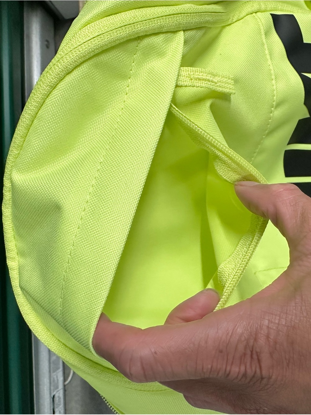 NIKE Element Neon Yellow Men's Backpack with Bold Logo - Picture 5 of 7